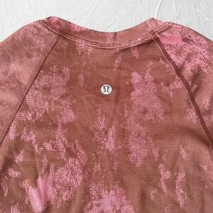 Lululemon pink and brown long sleeve top